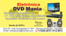 Manutenção de aparelhos DVD EM FEIRA DE SANTANA